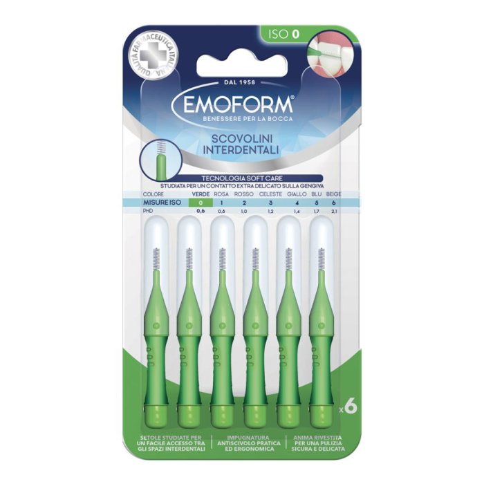 Emoform Scovolini Interdentali Iso 0 6 Pezzi