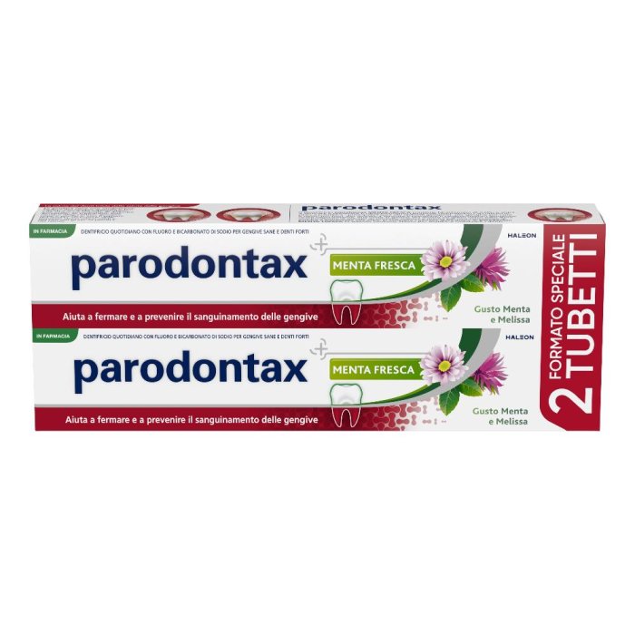 Parodontax Menta Fresca e Melissa dentifricio 2x75ml
