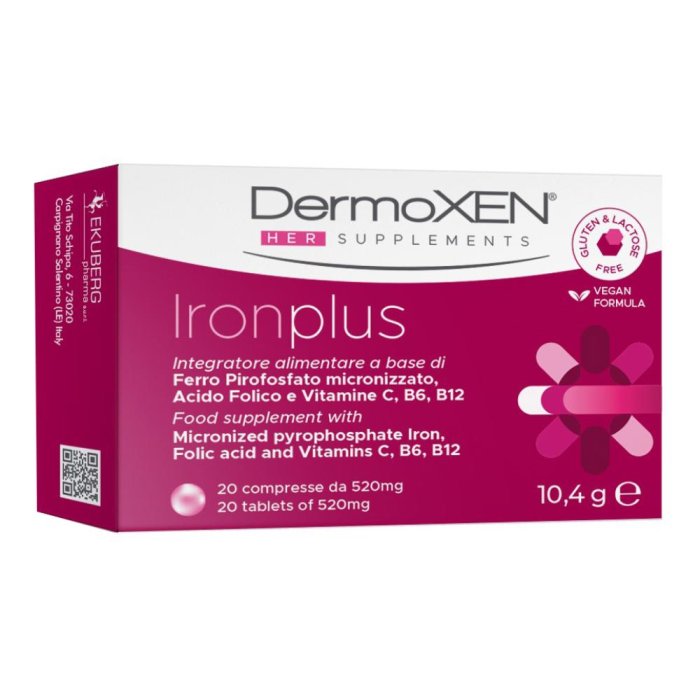 Dermoxen Ironplus 20 compresse - integratore di ferro e vitamine per donna