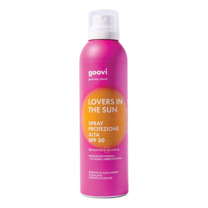 Goovi Lovers In The Sun Spray Solare Corpo Protezione Alta SPF30 200 ml