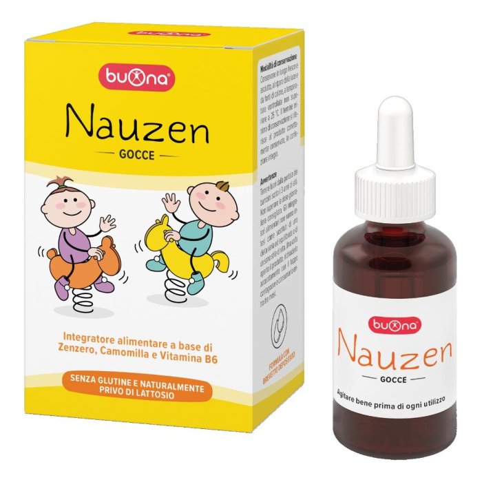 Nauzen Gocce Orali 20 Millilitri Integratore Anti Nausea per Bambini e Adulti