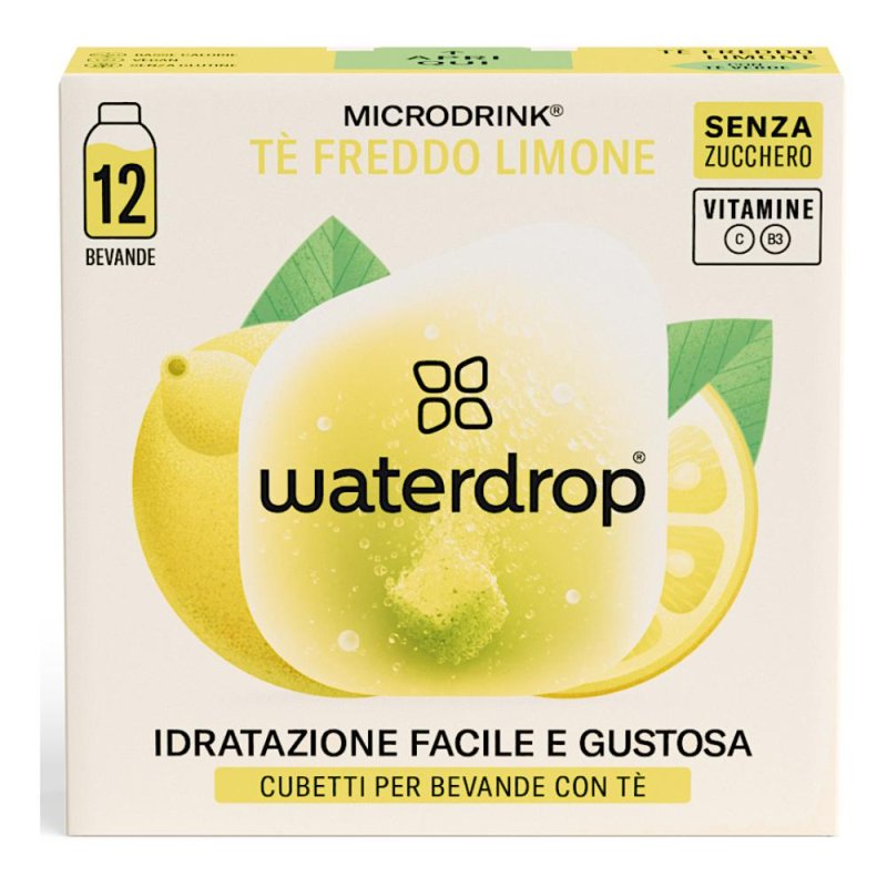 Waterdrop Microdrink - Ice Tea Bevanda gusto Limone 12 cubetti