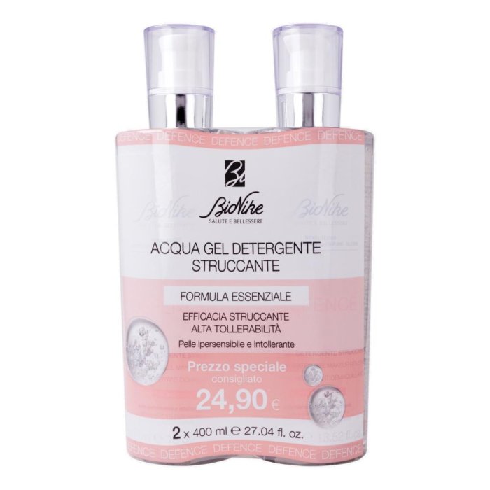 Bionike Defence Acqua Gel Detergente Struccante 2x400ml