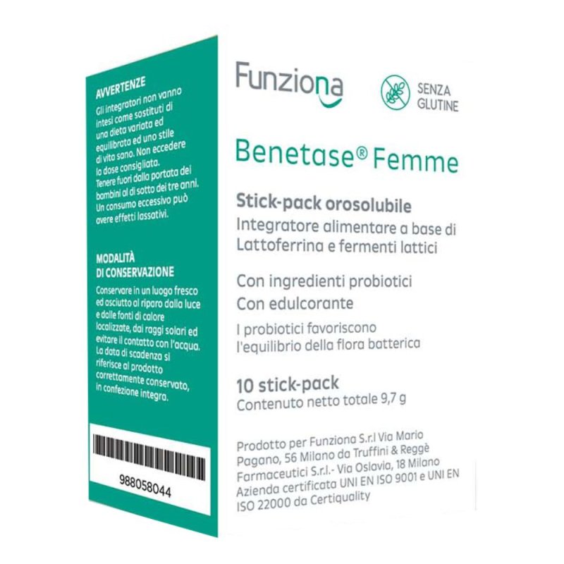 Benetase Femme 10 stick pack - integratore per benessere femminile