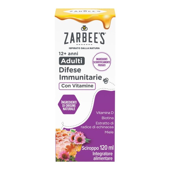 Zarbee's Sciroppo Adulti Difese Immunitarie con Vitamine 120 ml