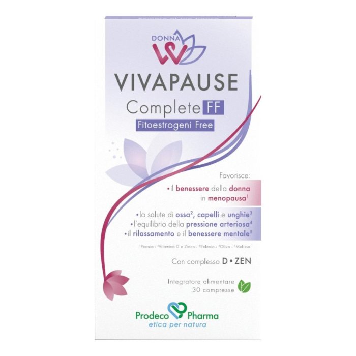 Prodeco Pharma DonnaW - VivaPause Complete FF Integratore Alimentare 30 compresse