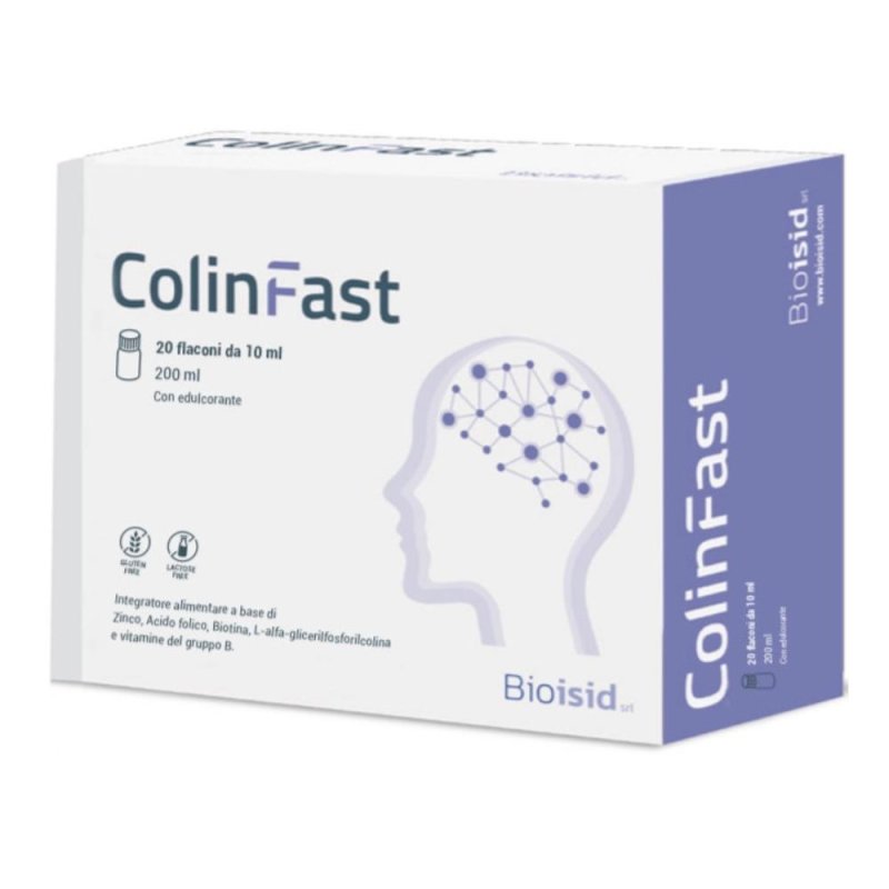 ColinFast - Integratore Alimentare con Zinco, Acido Folico, Biotina e Vitamine del Gruppo B 20 flaconi da 10 ml 