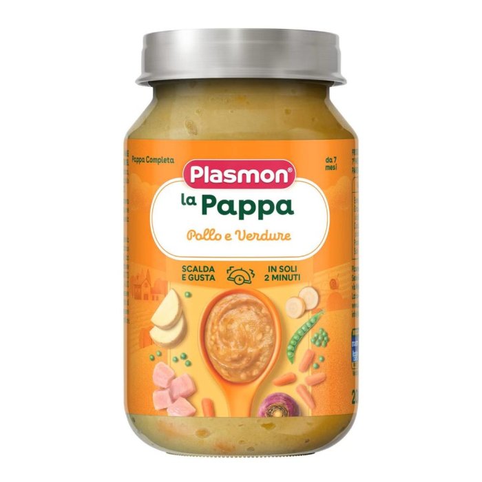 Plasmon Pappa Pollo e Verdure – Pappa con Verdure per Neonati e Bambini dalla Prima Infanzia