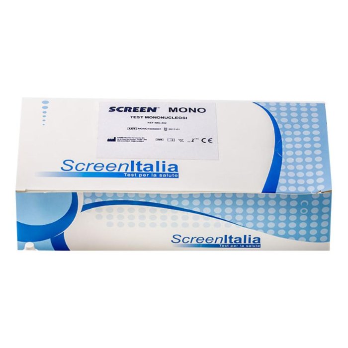 Screen Test Mononucleosi 25 test - test rapido a cassette per mononucleosi infettiva