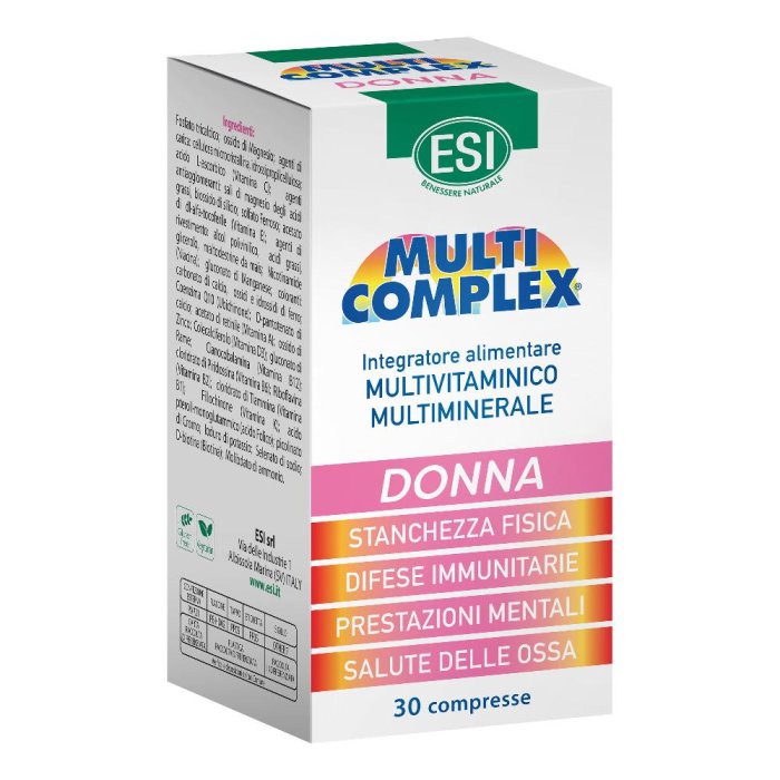 ESI Multicomplex Donna Integratore Multivitaminico e Multiminerale 30 Compresse