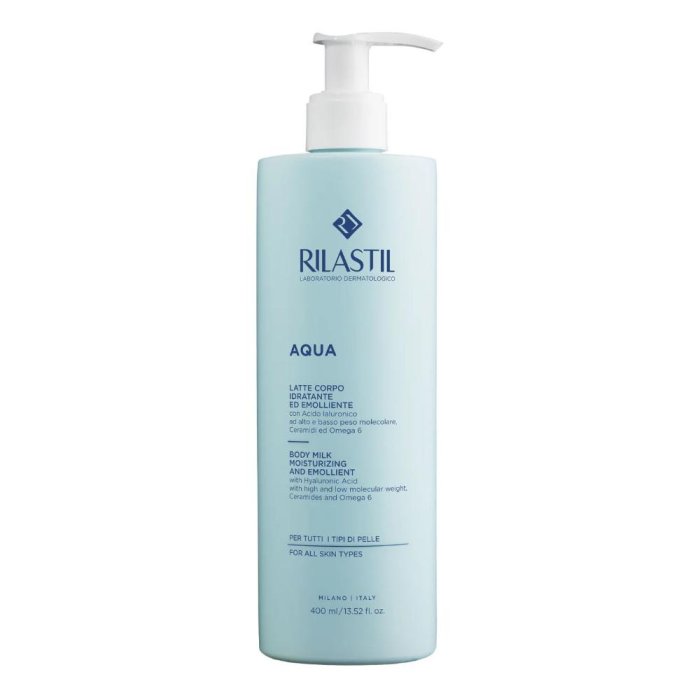 Rilastil Aqua - Latte Corpo Idratante ed Emolliente 400 ml