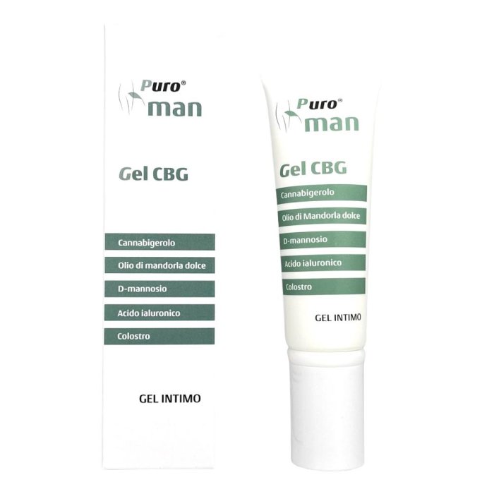 Puroman gel CBG intimo 50 ml - gel detergente intimo maschile con CBG