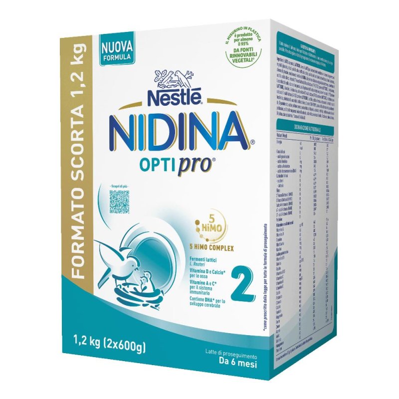 Nidina Optipro 2 polvere bustine - latte in polvere di proseguimento in bustine