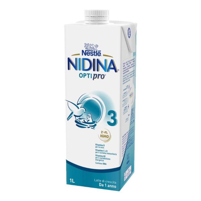Nidina Optipro 3 Latte di Crescita Liquido 1 Litro dai 12 Mesi