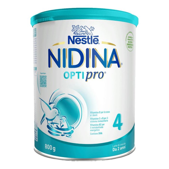 Nidina Optipro 4 Latte in Polvere di Crescita per Bambini dai 2 Anni 800 g