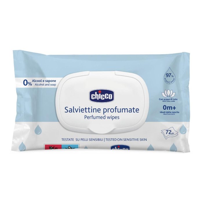 Chicco Salviettine Detergenti Senza Profumo, 72 Salviette