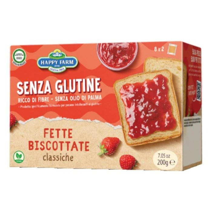 Happy Farm fette biscottate 200 g - fette biscottate croccanti per colazione