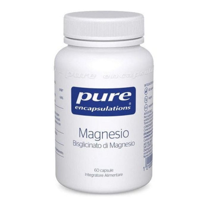 Pure Encapsulations Magnesio Bisglicinato Integratore contro la Stanchezza 60 Capsule