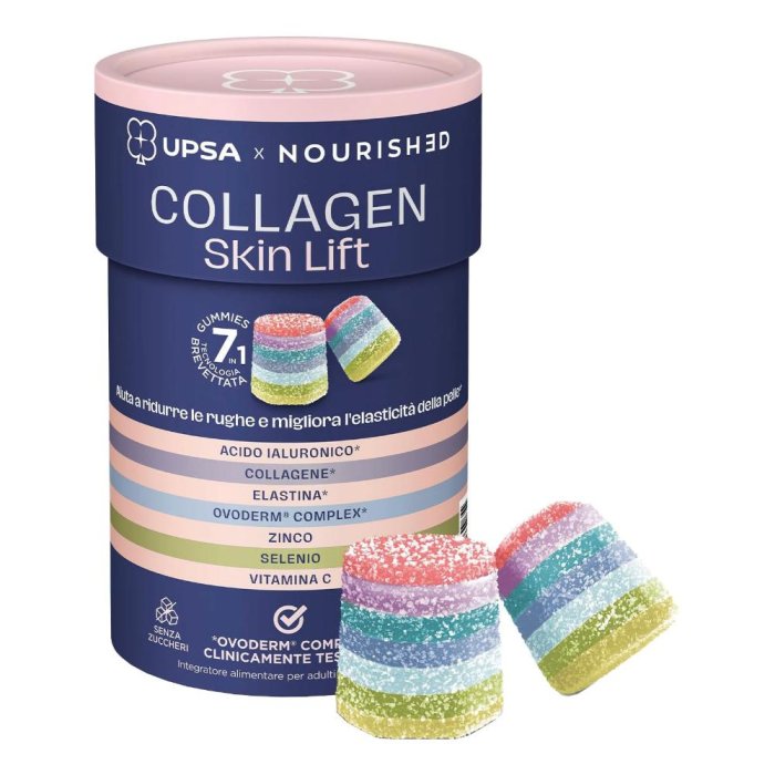 UPSA x Nourished Collagen Skin Lift 30 gummies 165 g