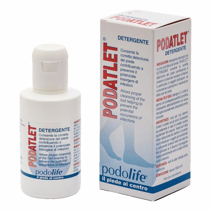 Podatlet Detergente Igienizzante Piedi e Spazi Interdigitali 100 g | Detergente Delicato Quotidiano Anti Odore