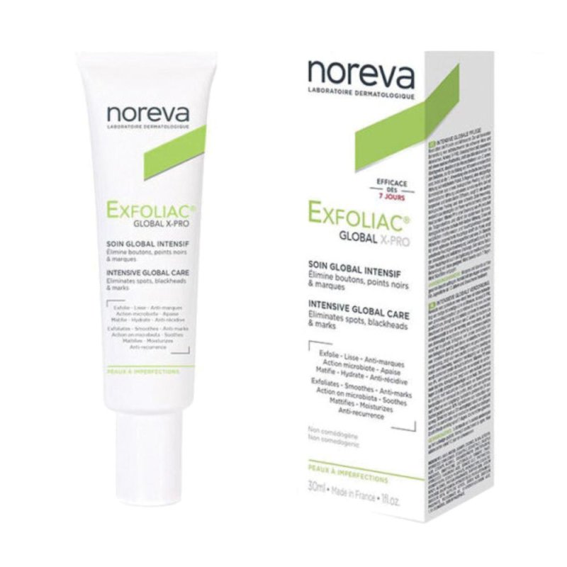 Exfoliac Global X Pro Crema Viso Anti Imperfezioni per Pelle Grassa e a Tendenza Acneica