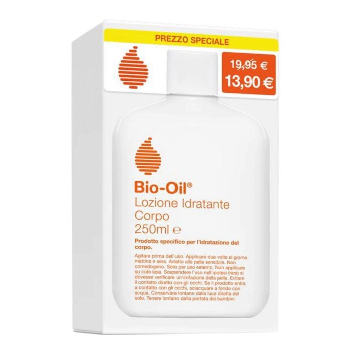 Bio Oil Lozione Corpo Idratante 250 Millilitri per Pelle Secca e Sensibile
