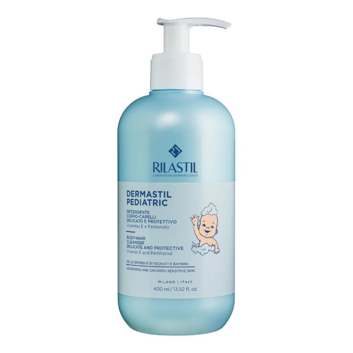 Rilastil Dermastil Pediatric - Detergente Corpo-Capelli Neonati e Bambini 400 ml