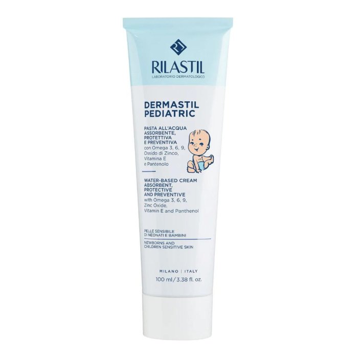 Rilastil Dermastil Pediatric - Pasta all'Acqua Assorbente e Protettiva 100 ml