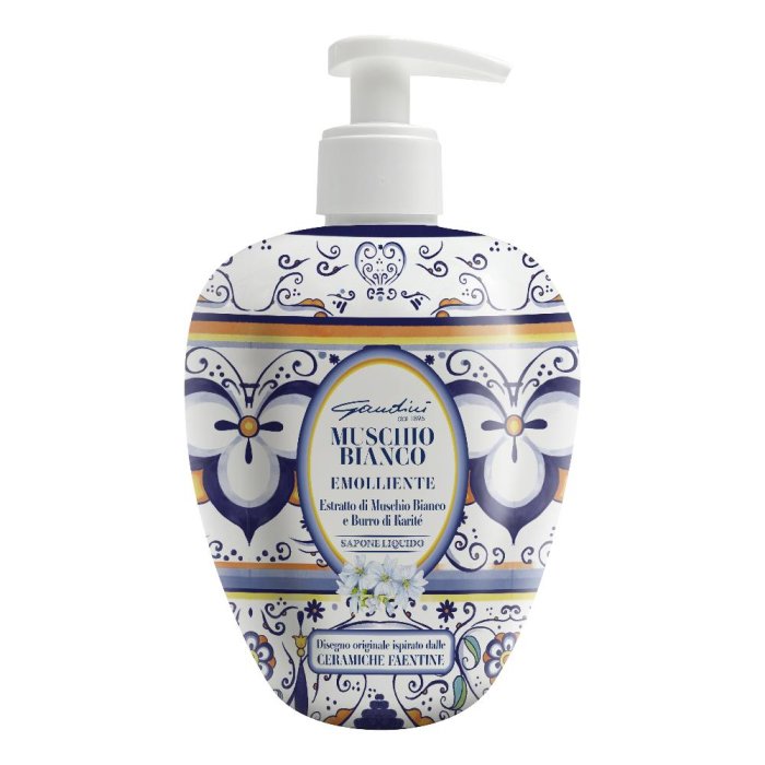 Gandini Sapone Liquido Muschio - detergente corpo delicato per l'igiene quotidiana di tutta la famiglia