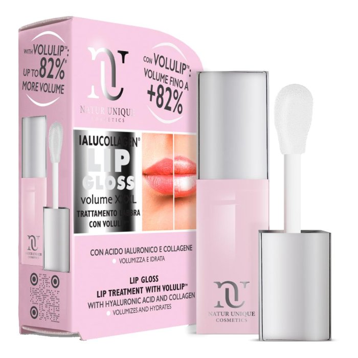 Natur Unique Ialu Gloss 3XL trasparente - gloss labbra volumizzante con acido ialuronico