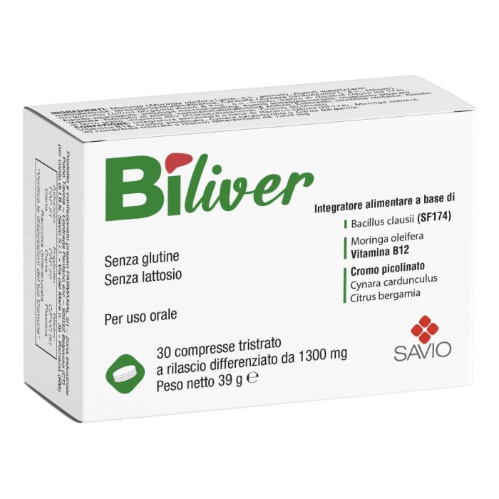 Biliver 30 compresse - integratore per fegato e digestione