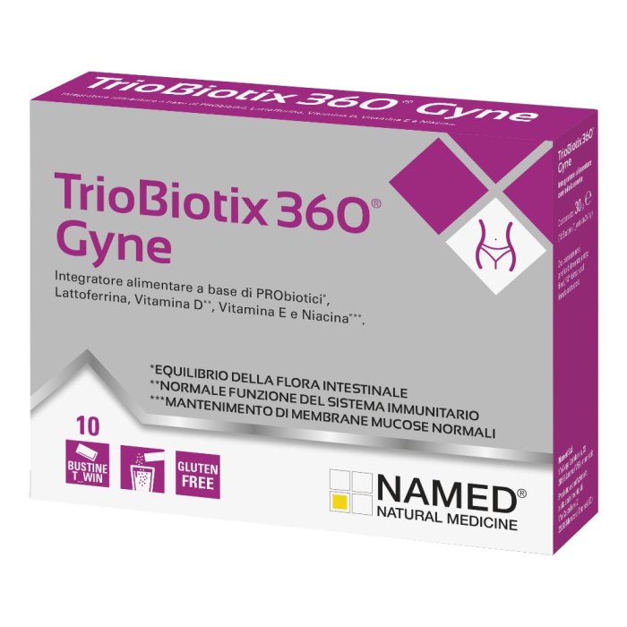 Named TrioBiotix 360 Gyne Integratore Alimentare 10 bustine T-Win