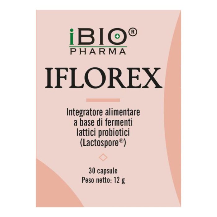 Iflorex 30 Capsule Integratore Probiotico per il Benessere Intestinale da Assumere una Volta al Giorno