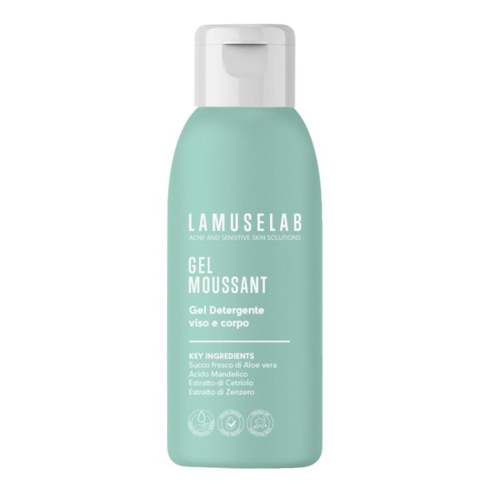 LaMuseLab Sapone Gel Moussant Detergente Viso e Corpo, 100ml