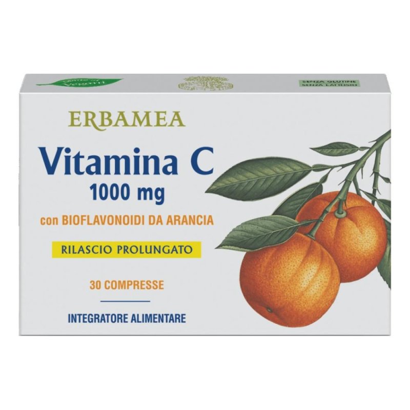 Vitamina C 1000 mg 30 compresse - integratore ad alto dosaggio di vitamina C