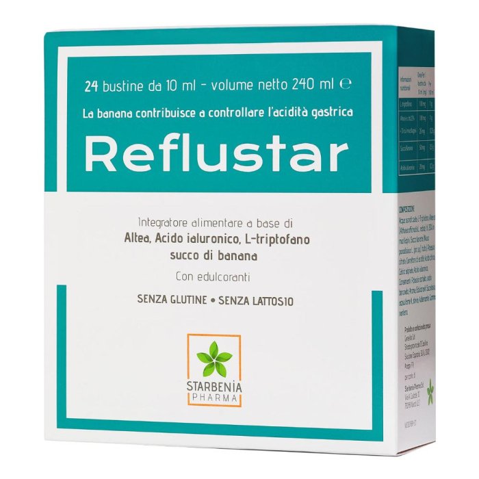 Reflustar 24 bustine - dispositivo medico per reflusso e bruciore di stomaco
