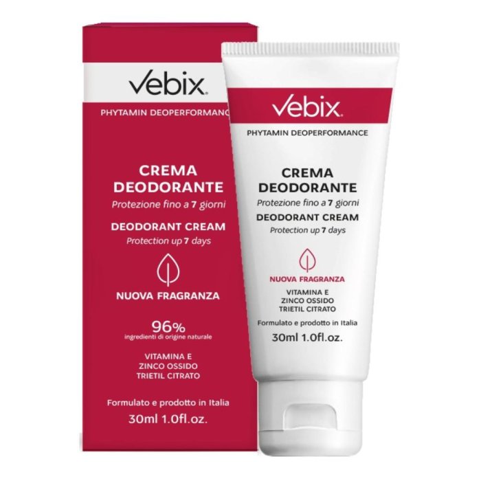 Vebix Deo Perf crema G Prof 30 ml + 7 g - deodorante crema profumata lunga durata