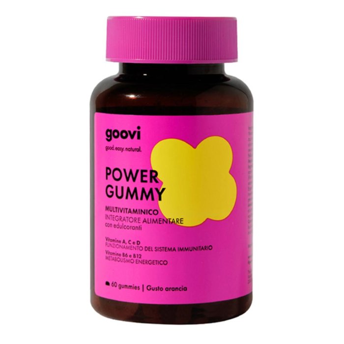 Goovi Power Gummy Multivitaminico Energizzante 60 Caramelle