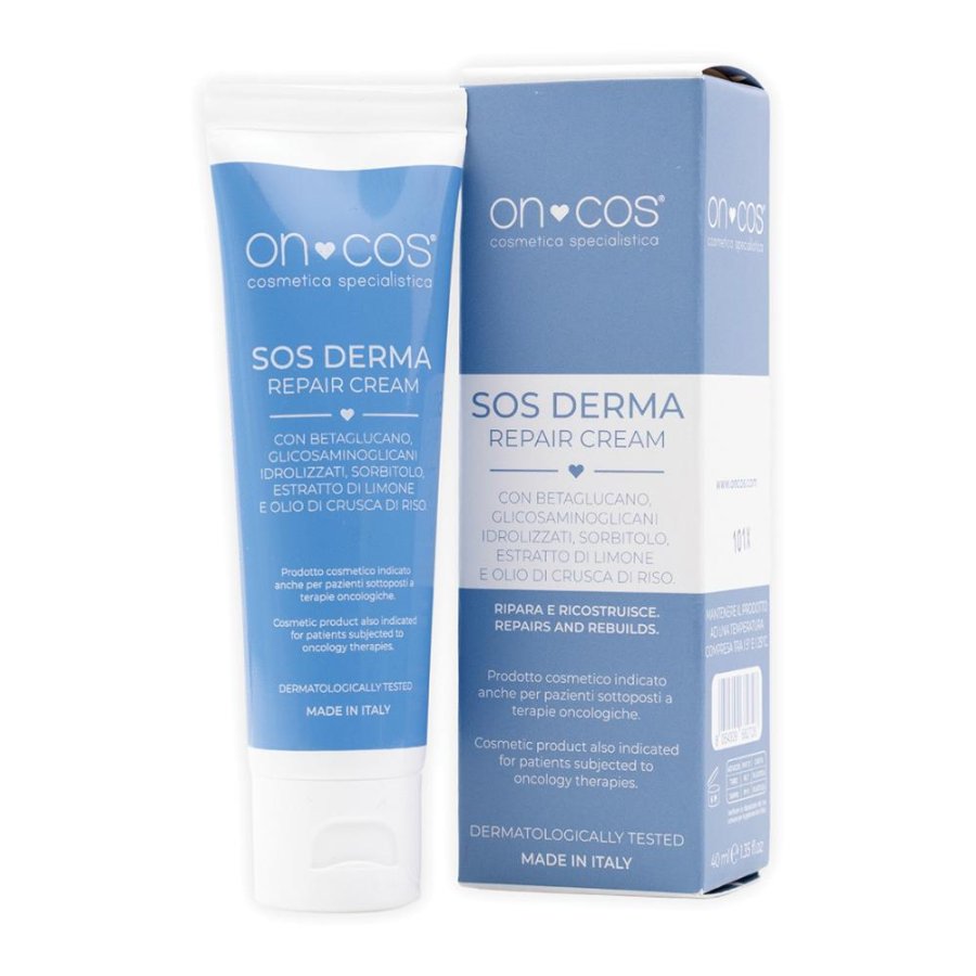 Oncos SOS derma 30 ml - crema lenitiva per pelle irritata da trattamenti oncologici