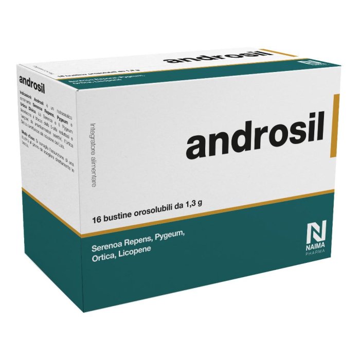 Androsil integratore alimentare 16 bustine orosolubili per benessere prostata