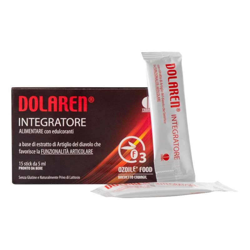 Dolaren 15 Stick Integratore per Dolori Articolari e Muscolari Benessere di Ossa e Articolazioni