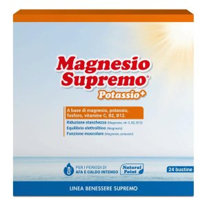 Magnesio Supremo Potassio+ con Magnesio e Potassio 24 Bustine
