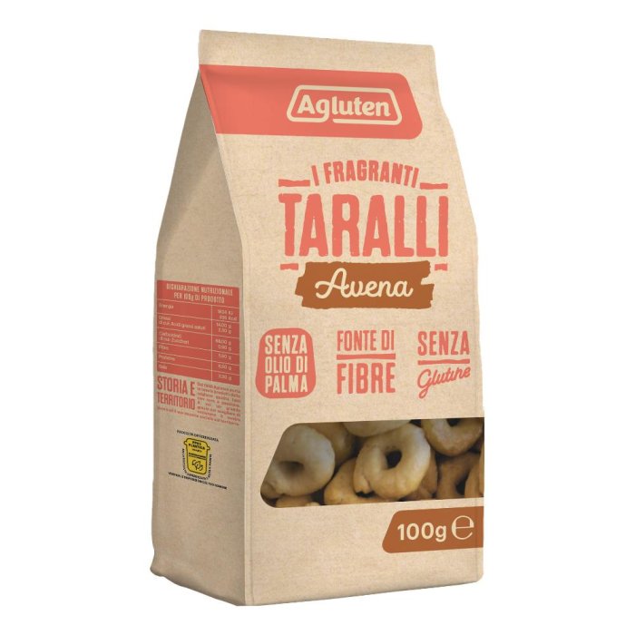 Agluten taralli avena 100 g - taralli senza glutine allavena