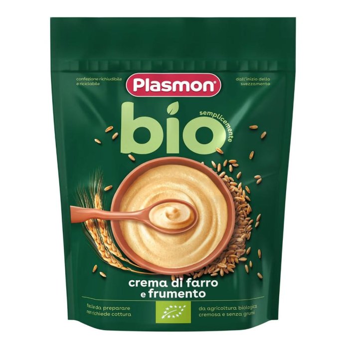 Plasmon cereali Bio farro e grano - crema di cereali biologica per lo svezzamento