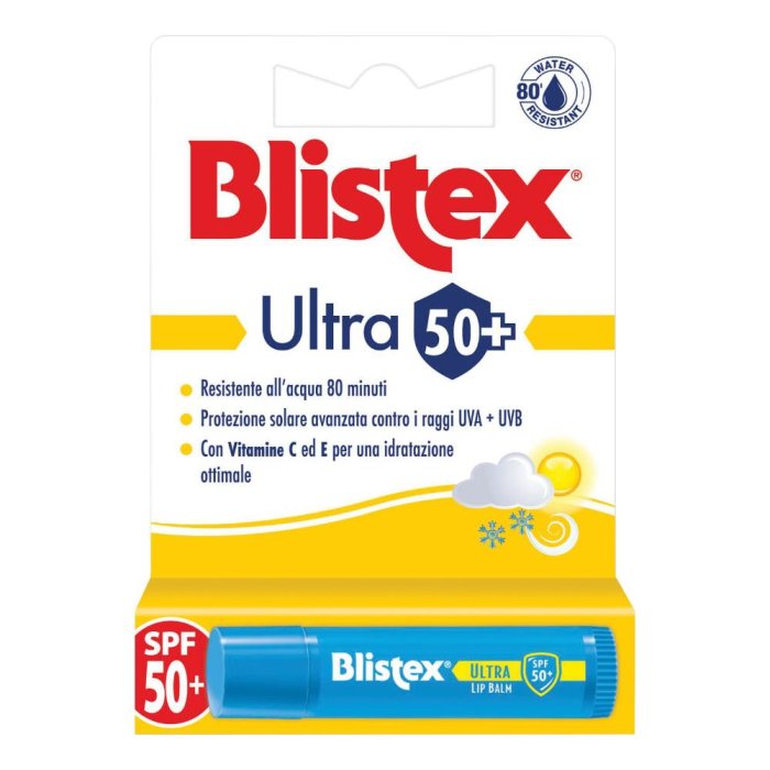 Blistex Ultra Stick Labbra Protezione Solare 50+ Idratante e Riparatore