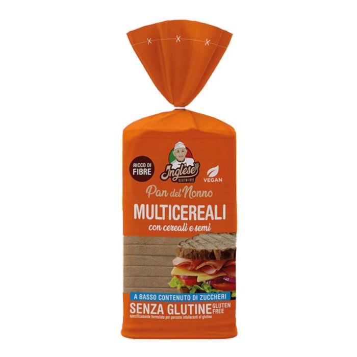 Inglese Pan Nonno multicereali - pane morbido a fette multicereali
