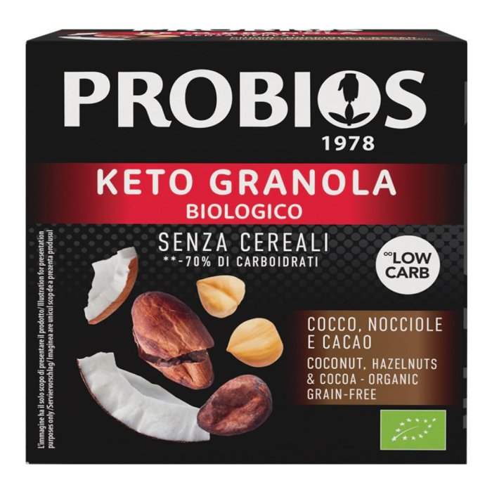 Probios Keto granola cocco e nocciola - granola chetogenica cocco e nocciola