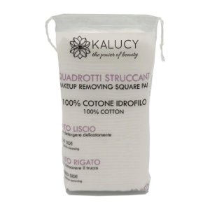 Kalucy quadrotti cotone 50 pezzi - quadrotti di cotone per uso cosmetico