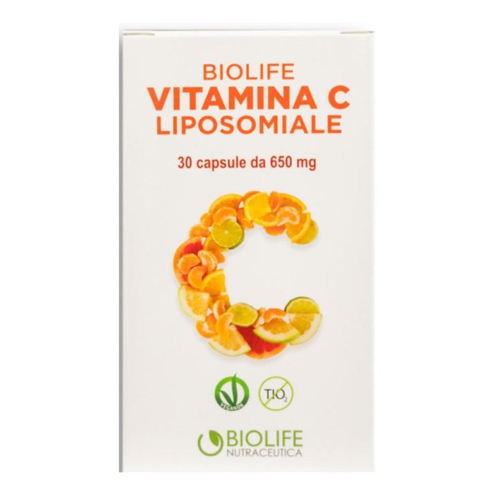 Biolife Vitamin C Liposomiale 30 Capsule | Integratore di Vitamina C ad Alto Assorbimento per Sistema Immunitario