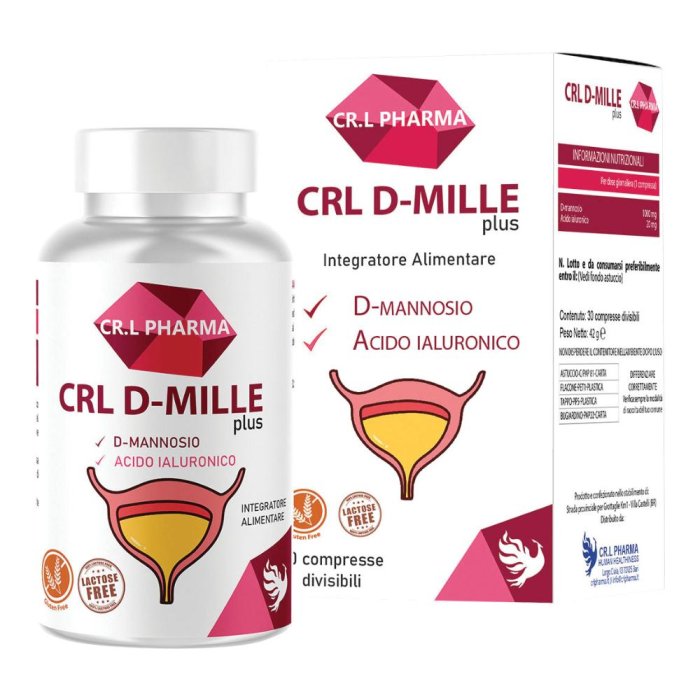 CRL D-MILLE - Integratore Alimentare per il Benessere delle Vie Urinarie 30 compresse